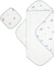Bamboo Viscose Baby Hooded Towel & Washcloth Set for Babies and Toddlers,