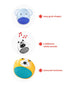Skip Hop Baby Toy Maracas - Jungle Beats Egg Shaker Musical Toy 3-Piece Set