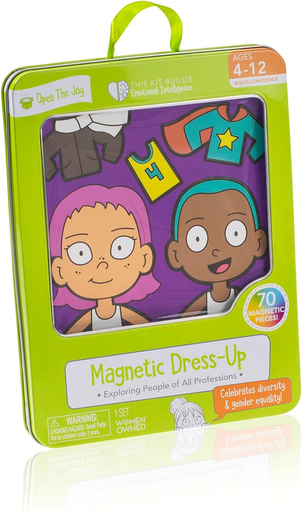 Magnetic Dress-up Playset for Kids, Mix and Match Magnetic Outfits, Accessories, and Characters for Ages 4+