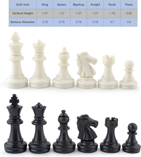 DINOBROS Magnetic Travel Chess Set, Folding Board Portable Chess Board Games Gift for Kids and Adults