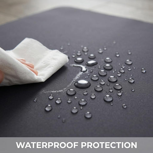 WOMUMON 51 51 Inch Baby Splat Mat for Under High Chair, x Wipeable Splash Mat, Waterproof and Washable, Anti-Slip Floor