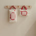 LFRXION Embroidered Bear Wet Wipe Pouches Portable Baby Wipe Holder Embroidery Baby Storage Bag for Travel