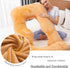 60 Inch Extra Large U-Shaped Pregnancy Pillow - Maternity Support for Sleeping (Brown)