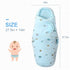 Baby Swaddle Blankets - Unisex Wrap for Newborn Baby Boys Girls, Skin Friendly Sleep Sack (Button, Blue)
