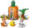 Easter Bunny Carrot House Building Set, 2 Rabbits, Chick, Colorful Easter Egg