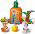 Easter Bunny Carrot House Building Set, 2 Rabbits, Chick, Colorful Easter Egg