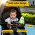Rivonthex Universal Stroller Snack Tray, Stroller Tray Attachment with Flexible Silicone Arm Gripper & Deep Cup Holder