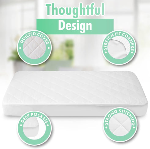 Generic GOTS Certified Organic Cotton Waterproof Crib Mattress Protector