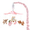 The Peanutshell Crib Mobile for Girls - Pink and White Musical Baby