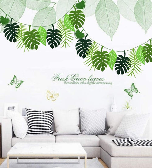 Tropical Leaf Banner, Hawaii Luau Party Leaves Garland, Summer Beach Theme Wedding Birthday Party Decor (2)
