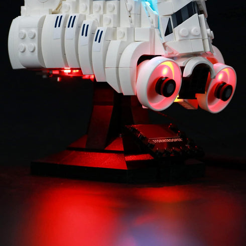 BRIKSMAX Led Lighting Kit for Stormtrooper Helmet, Compatible with Lego 75276 Building Blocks Model