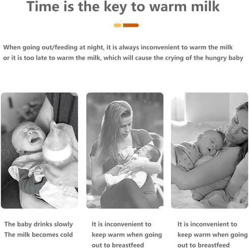 Opaeroo 5V/2A Tavel,Outdoor-1-A Portable Bottle Warmer USB Powered Bottle Thermostat Milk Heater Thermal Bottle Pouch
