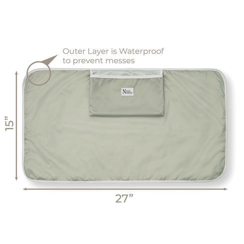 Noras Nursery Portable Baby Diaper Changing Pad - Waterproof Foldable Changing Mat for On-The-Go Diaper Changes