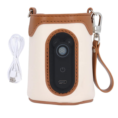 Miriam Song Portable Bottle Warmer,USB Powered, 26 Gears Temperature Adjustable, Ideal for Baby Bottles,