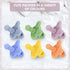 6 Pack 3+ Silicone Teether Pacifier, Teething Toys for Teething Relief & Sensory Exploration, Grainy Textured Baby