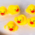 DZTIAN 51-Pieces Float & Squeak Mini Rubber Duck Baby Bath Ducky Sound ShowerToys for Kids Celebrate The Joy of The