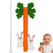 Store Fu Easter Bunny Carrot Hollow Teether Tube Chew Straw Sensory Toy for