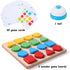 Wooden Puzzles Shape Color Matching Board Games for Preschool Educational Montessori Toys for Kids Ages 3-6