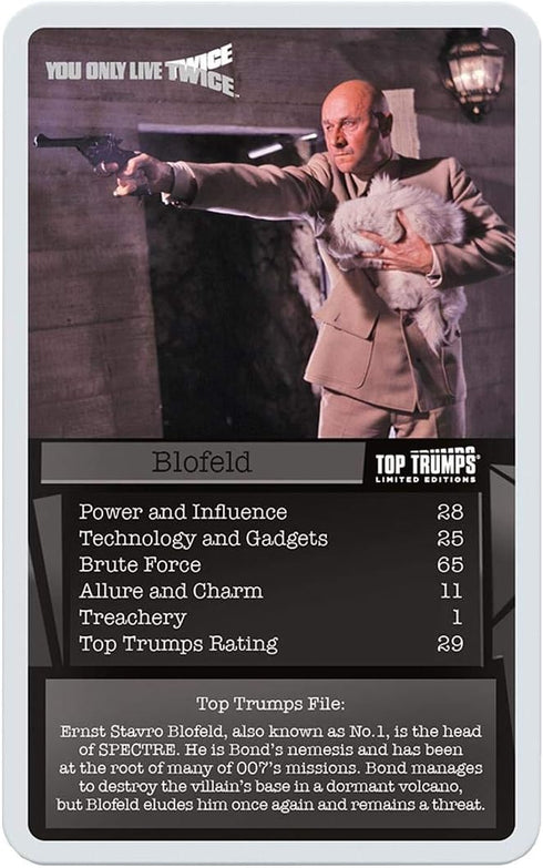 Top Trumps Card Game James Bond 007 - Family Games for Kids and Adults, Learning Card Games