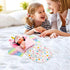 Baby Doll Sleeping Bag Toy Playset, Rainbow Unicorn Doll Bedding Accessories with Eye Mask for 12 Inch Doll