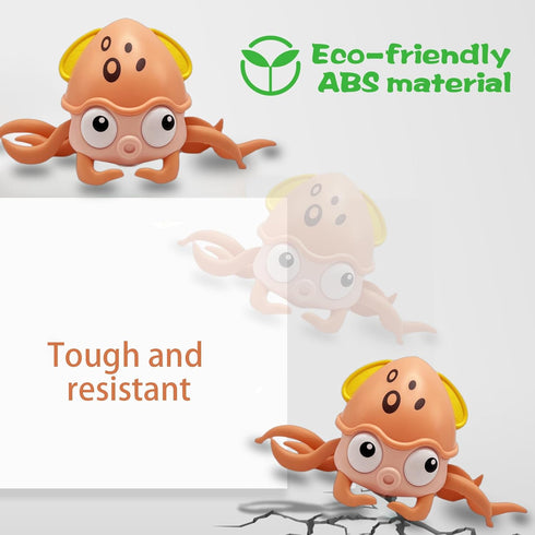 Crawling Octopus Baby Toys, 2024 New Infant Tummy Time with Music LED Light, USB Rechargeable Toddler Gift