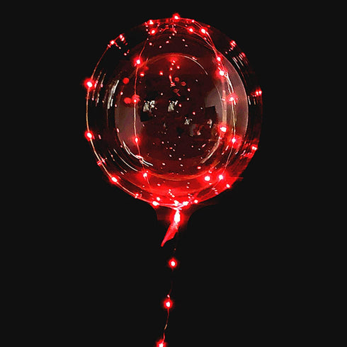 Yongxiang 10 PACKS LED Bobo Balloons,Transparent LED Light Up Balloons,Helium Style Glow Bubble Balloons with String