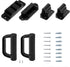 Full Set Retractable Baby Gates with Wall Mounting Accessories, Brackets, Anchors, and Screws