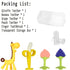 Baby Teething Toys 3-6 Months - Silicone Teether Freezer BPA Free, Giraffe and Banana Finger Toothbrush for Infants