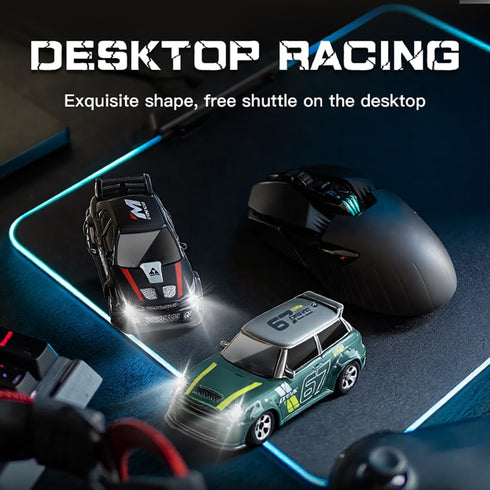 Moonzeamus KF33 1:64 2.4GHZ Scale Mini Drift RC Car with Full Proportional RTR Remote Control for Desktop Racing