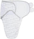 Baby Swaddle Sack, 100% Organic Cotton for Newborns 0-3 Months, Easy Change Zipper, Velcro Swaddle Neutral Baby