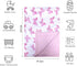 Citihomy 30x40Inch Baby Blanket for Girls Butterfly Pink Minky Super Soft Double Layer Receiving Blanket with Dotted