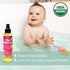 US Organic Baby Oil with Calendula, Smooth Caribbean Coconut, 135ml, Certified Organic by USDA
