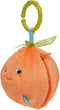 Manhattan Toy Mini-Apple Farm Orange Baby Travel Toy with Rattle, Squeaker, Crinkle