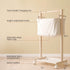 Woodtoe Baby Diaper Caddy Cart with Movable Storage Organizer, Natural Newborn Nursery Essentials, Mobile Utility Cart