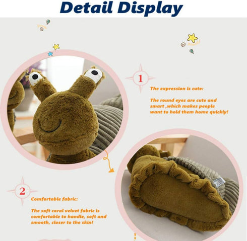 CHELEI2019 11'' Stuffed Animal Snail Plush Toy - Soft Doll Gifts for Kids & Adults
