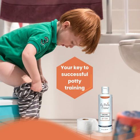 (8 oz) La Petite Creme French Premium Liniment Wiping Lotion for Kids - Potty Training Solution - Skin Cleanser