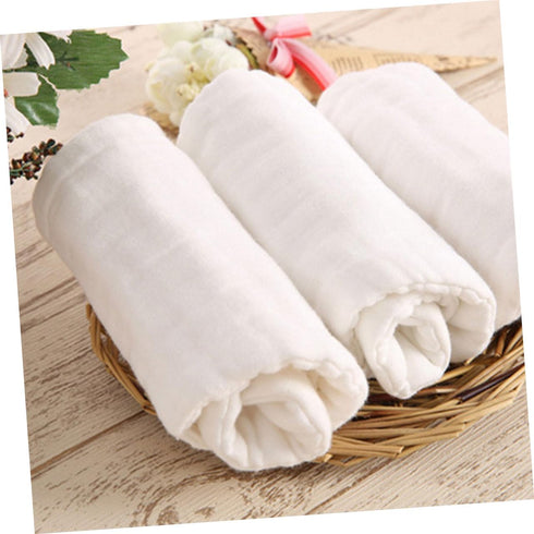 Set ERINGOGO Muslin Burp Cloths Washable Organic Cotton Baby Receiving Blankets