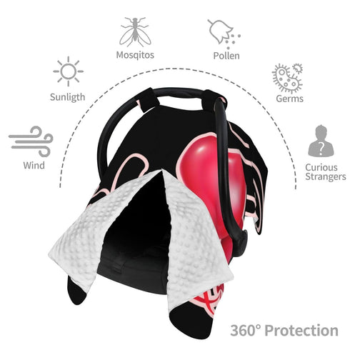 Zhbvncp Daddys Little Girl Baby Car Seat Cover & Breastfeeding Nursing Cover - Breathable Stretch Fabric Multi-Use