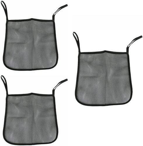 YehVeh 3 Pack Stroller Hanging Bag Handlebar Organizer Storage Pocket Net Mesh Bag