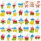 FIDWOD 32PCS Party Favors for Kids: Mini Pop Keychain Toys Pack - Bubble