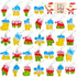 FIDWOD 32PCS Party Favors for Kids: Mini Pop Keychain Toys Pack - Bubble