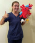 GIANTmicrobes Deluxe 15" Heart Plush with Blood Cells - Anatomical Heart Gifts for Cardiologists