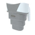 Nuby Collapsible Rinse Pail for Baby Bath Time, Easy Grip Handle for Rinsing Shampoo and Soap