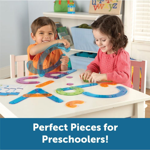 Set Learning Resources Letter Construction Activity - Alphabet Montessori Toys, Toddler Writing , ABC Phonics for Kids