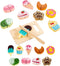 Embosomitr Ice Cream Toy 12PCs Wooden Cake Toy Cutting Play Set Pretend Food