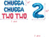 BEOXAGAR 2nd Chugga Chugga Two Two Train Themed Birthday Balloons - Train Birthday Party Decorations for Toddler Boys