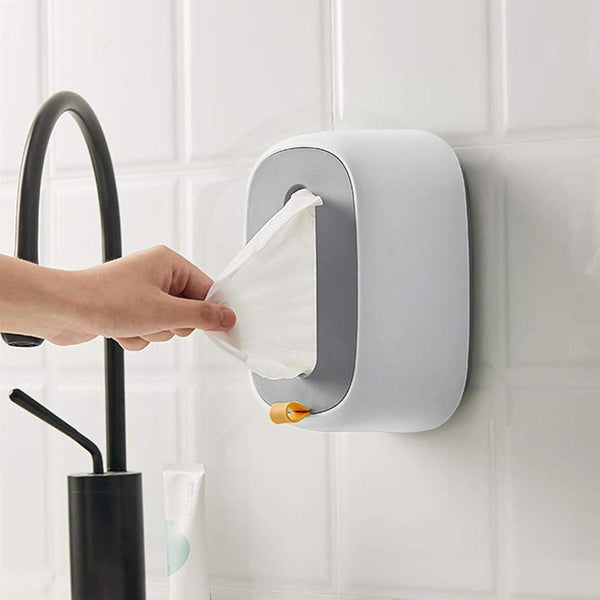 cepignoly AKOYA Wicker Collection Wet Wipes Dispenser Holder - Wall-Mounted Wet Tissue Box