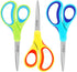 LIVINGO 7 Inch Student Scissors for School | 3 Pack Sharp Pointed Tip Scissors for Kids and Classroom Use