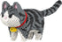 HONLANCH Animal Gray Striped Bell Cat Micro Building Blocks Set8000PCS Gift for