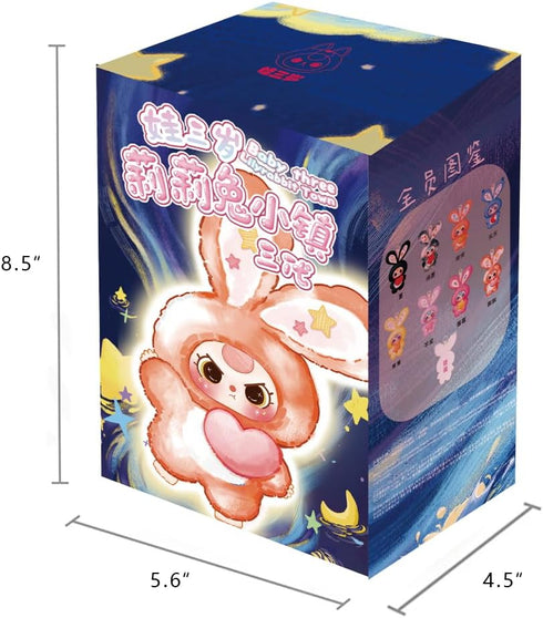 3 1Pc(1 9 Baby Three Lily Rabbit Town Series Plush Blind Box of Possible Styles) Cute Stuffed Animal Toys Action
